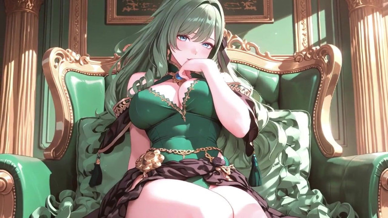 Tay Swift X: Green Queen on the Golden Throne! Lazy Seduction in a...