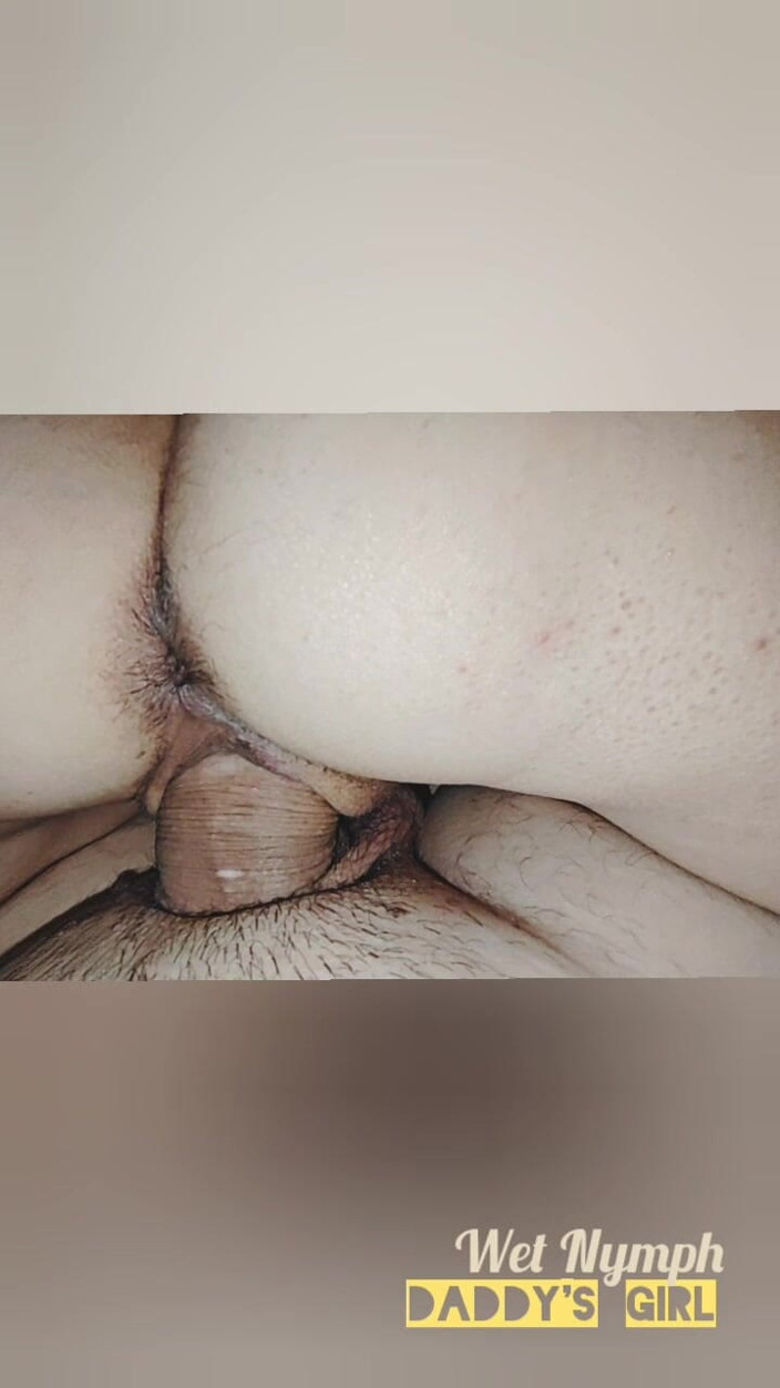 Wet Nymph: Stepdaughter Fucked Stepdaddy's Fat Cock Cowgirl Style