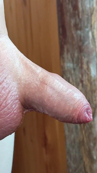Small Hairless Virgin Phimosis Dick Braves the Cold for Some Hands-free Edging and Leaking Cum