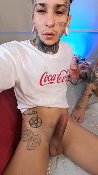 Giant Macabreink with Big Dick Masturbates