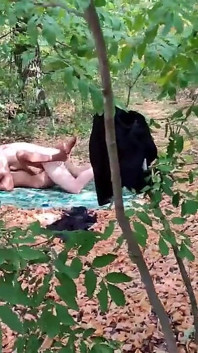 Anal Luar Ruangan Dengan Berambut Hitam
