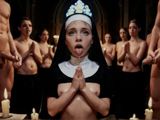 Călugăriță Sexy Ai - Muie și sex în grup în biserică