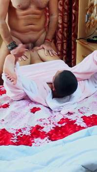 Stepsister Caught Fucking in Ass Stepfather and Stepdaughter, Anal Sex in Pajama