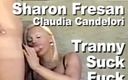 Picticon Tranny: Sharon Fresan e Claudia Candelori &amp;amp;veis travesti chupam foda anal facial...