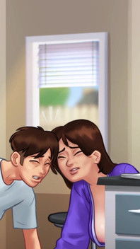 Summertime Saga V21.0.0 | Lucky Stepson Gives Sexy Massage to His Hot MILF Stepmom with Big Tits | Hentai Taboo Game