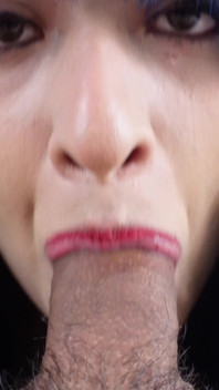 Blue Haired Punk Sucks Cock