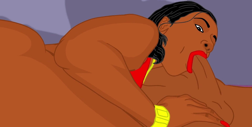 Back Alley Toonz: 卡通切罗基 D 屁股给了一个惊人的大屁股成人口交。