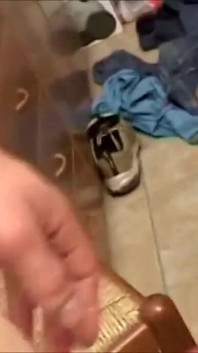 While she was washing dishes we got horny and from behind we fucked her