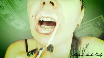 Goddess Misha Goldy: Ricompensami mentre metto il rossetto sulle mie labbra