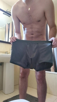 Trying on My New Panties That My Horny Neighbor Gave Me