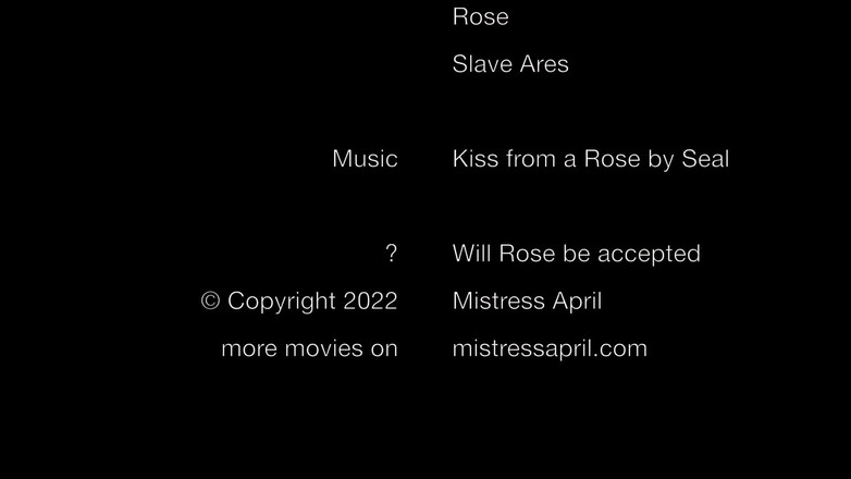 Mistress April: Dominatrix April, Rose Garden parte um