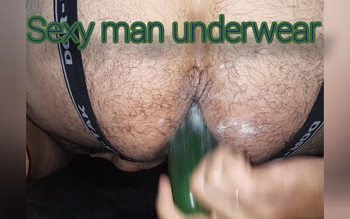Sexy man underwear: Se divertindo anal