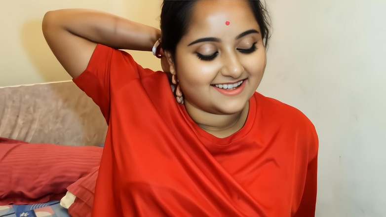 Raja puja: Indiancă bhabhi excitată din Bengal se fute cu indianul Devar în...