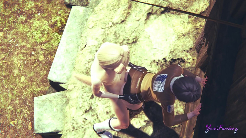 Yaoitube: Titans Yaoi Femboy - Eren Fucked