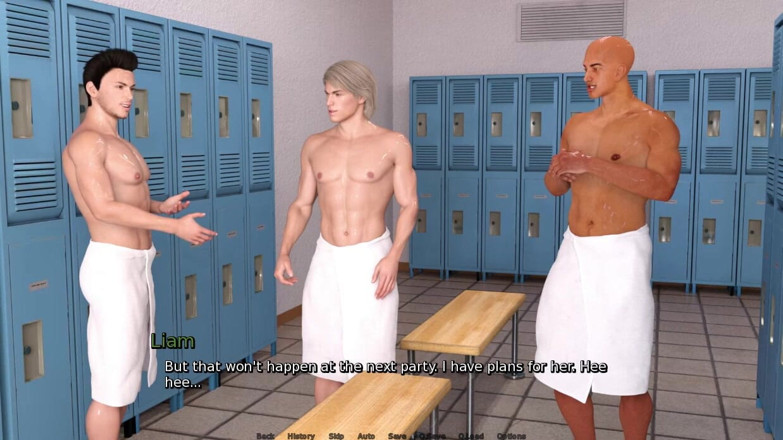XXX Games Bunk: ローラ・ラストフル・シークレット - ゲームプレイ - ロールプレイ - ロッカールームで男性を覗くエマ