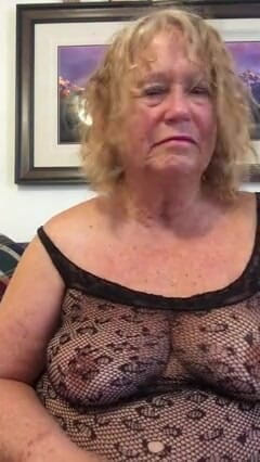Big Ass 4 U: GILF Granny masturbates to dirty talk