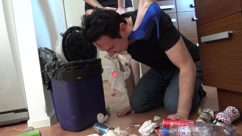 Femdom Austria: Garbage Boy Video! Slut Girls Condom and Garbage Tyranny!