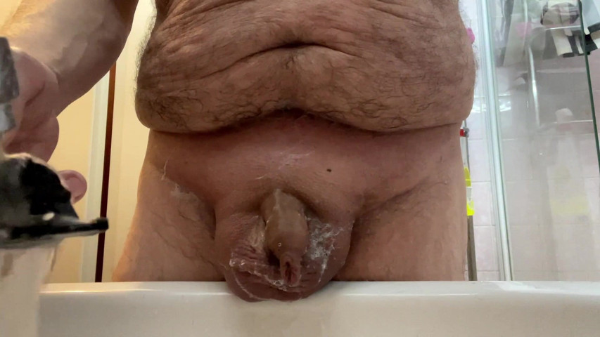 Get Naked and Shave My Small Cock and Balls (Jerk buddy Ibk)
