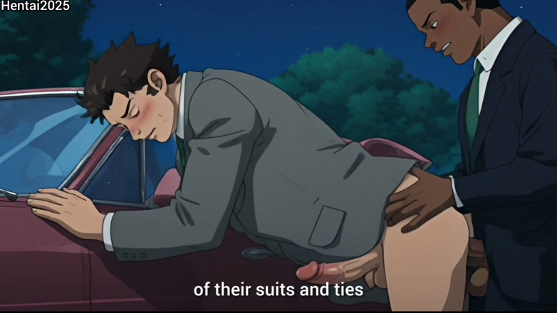 Hentai2025: 변호사 만화 헨타이 애니메이션의 인종 간 자동차 섹스 모음집
