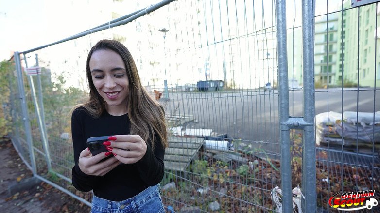 German Scout: German Scout - Petite Latina Teen Priscila Belini with Perfect Tits...