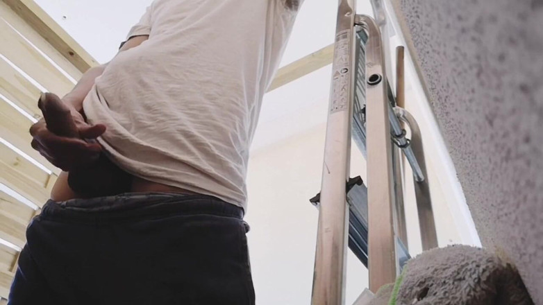 Rafael Torreano: Gardener Caught Jerking in the Garage