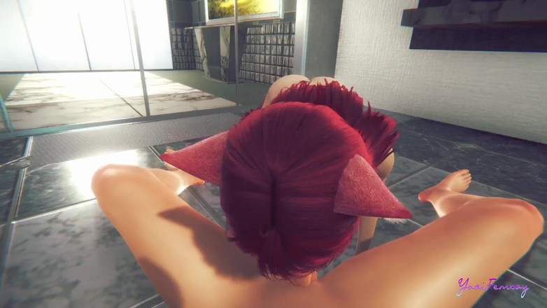 Yaoitube: Yaoi Femboy Erito - POV honění, kouření a šukání