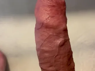 Wanking My Veiny Uncut Cock