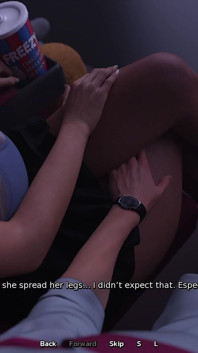 Horny Stepsister Giving Me Blowjob While Watching a Movie - 3D Hentai Animated Porn - Life in Santa County