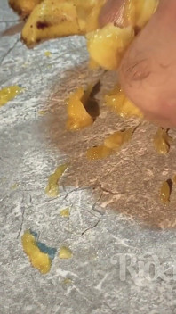 Owłosione stopy i banana smash