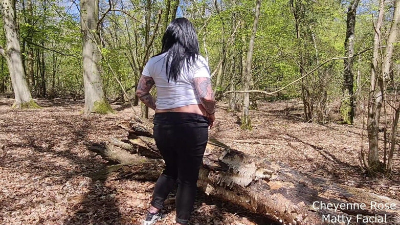 Cheyenne Rose 80: Outdoor fun fucking and facial