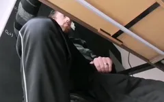 Filthy teacher under desk fun