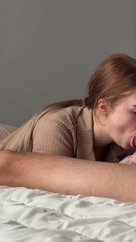 Skinny Girl with Meaty Pussy Fucks Herself!