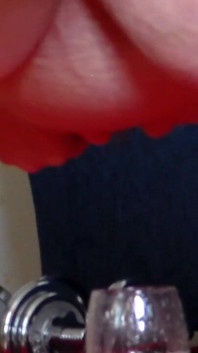 Jen Is Peeing Into a Wineglass