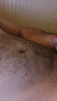 Hairy Gay Masturbating Uncut Cock