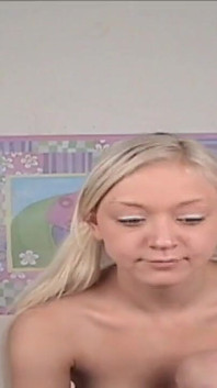Im Just a Silly Blonde Teen Girl Giving a Blowjob