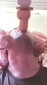 Crossdresser Pina Dildo Deepthroat Swallowing Hard Hals