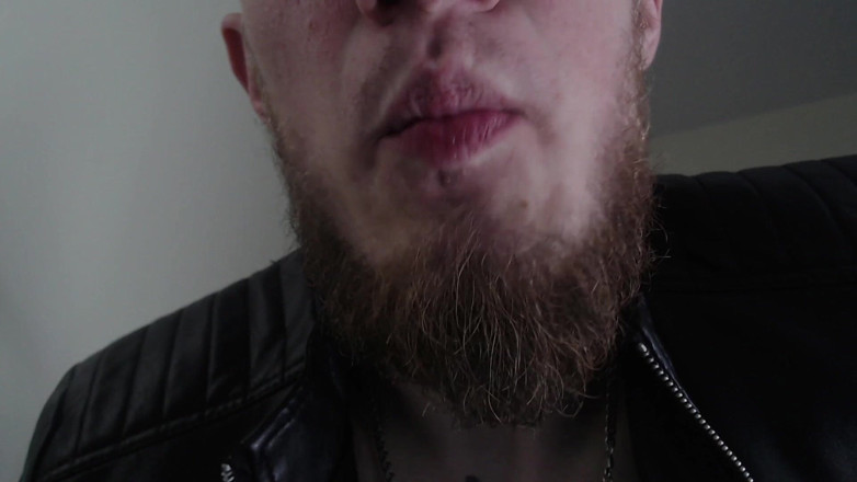 Hunky time: Master in the Leather Jacket Is Drooling