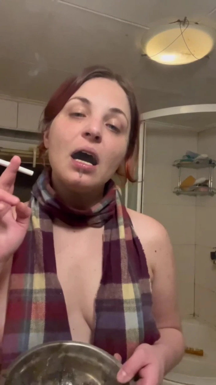 Elena917: Self Human Ashtray Spit Ashtray Dirty Face