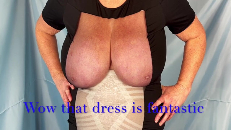 Aunty Sandra vintage girdle queen: Vgq7 - tante sandra dengan gaun yang nggak bisa dia kenakan