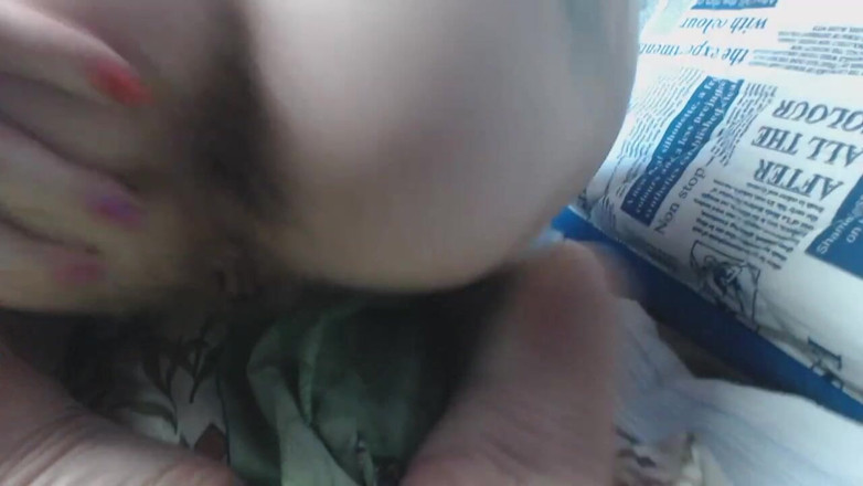 Risky Hairy Couple: 임신한 애널 비디오