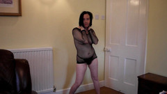 Littlevixen: G-string a fishnet body punčocha škádlení