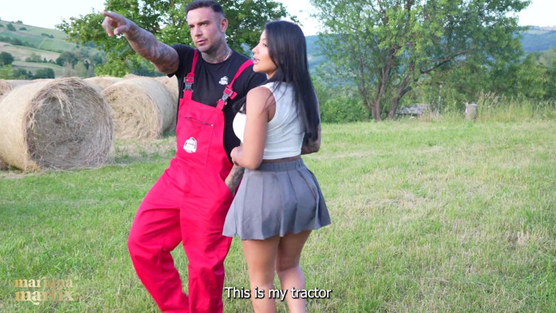 Mariana Martix: Colombian Tourist Fucks Italian Farmer on a Tractor - Mariana Martix &amp;...