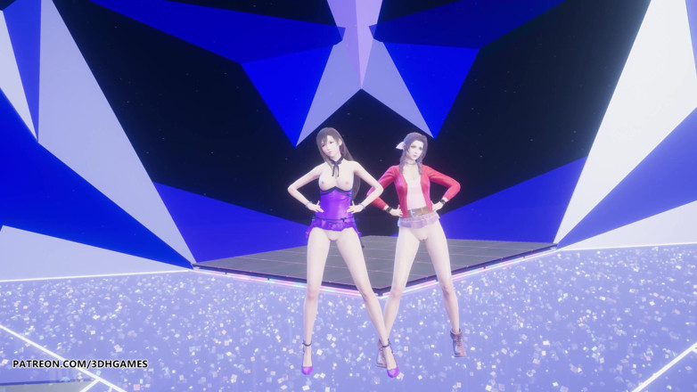 3D-Hentai Games: [mmd] taeyeon - invu aerith tifa lockhart ateşli striptiz final fantezisi...