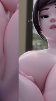 Curvilínea Mei enormes mamas purple toy anal gape stretch &sperm belly inflation - 3D Rule34 Animation