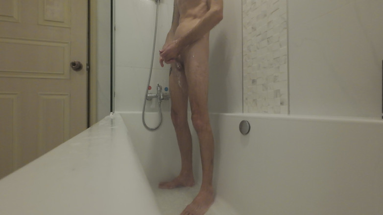 Big dick dadddy: Günlük duşum kendime dokunuyor