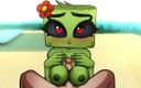 LoveSkySan69: Minecraft hentai horny craft - bagian 9 - creeper boobjob oleh loveskysan69