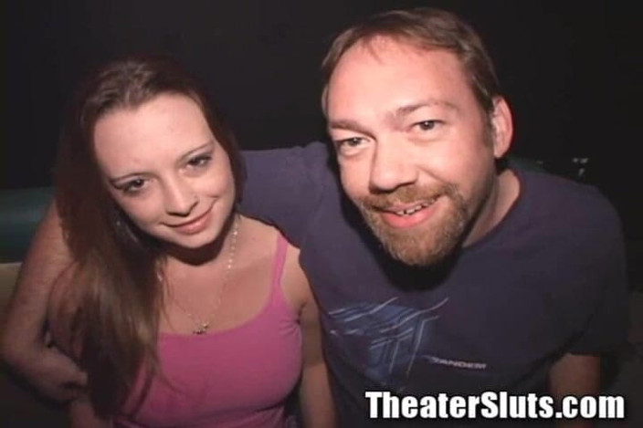 Theater Sluts: Anal Teen Pretty Girl Gangfucked in Porno Theater Ass Fucking...