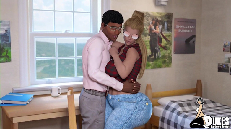 Dukes Hardcore Honeys: Pawg बड़े स्तनों वाली चोदने लायक मम्मी को चूसती है जबकि डीन बड़ी गांड वाली चोदने लायक मम्मी की पिटाई करता है