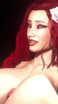 สาวผมแดงอวบฉ่ำอมควยไทต์จ็อบ POV - 3D Porn