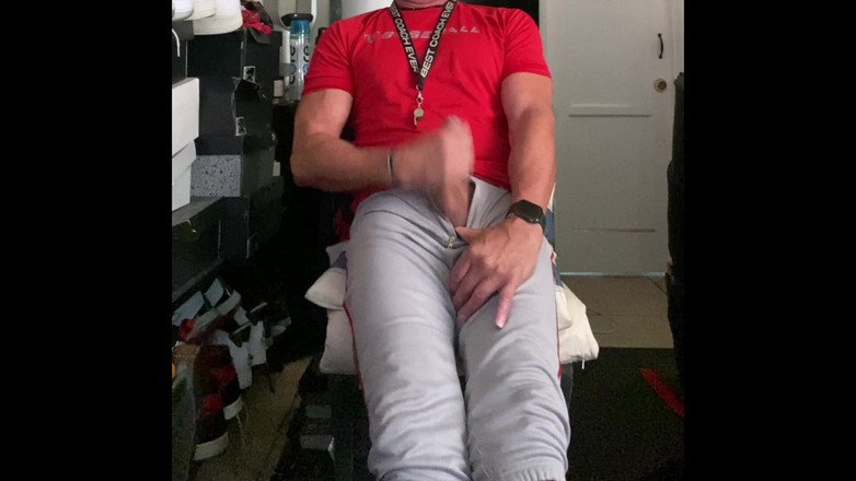 JockDad87: Thuis van honkbaltraining en Jockdad87 is geil